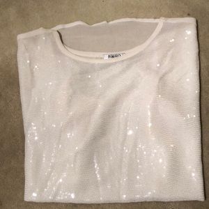 BUFFALO Sheer sequin top